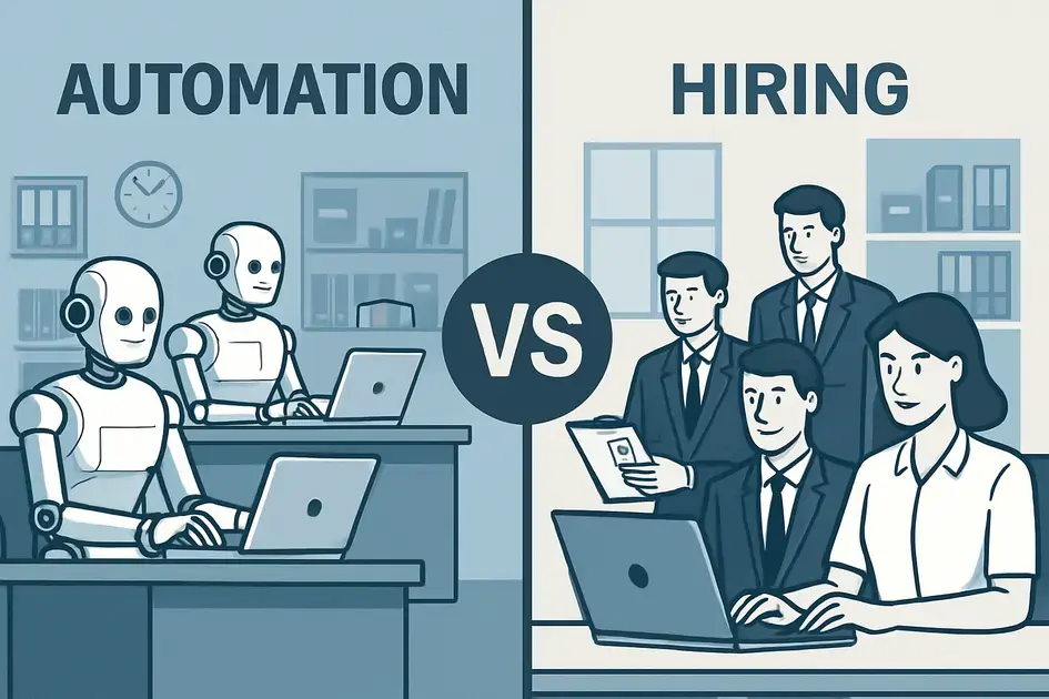 Automação vs contratação: o que compensa mais e como escolher