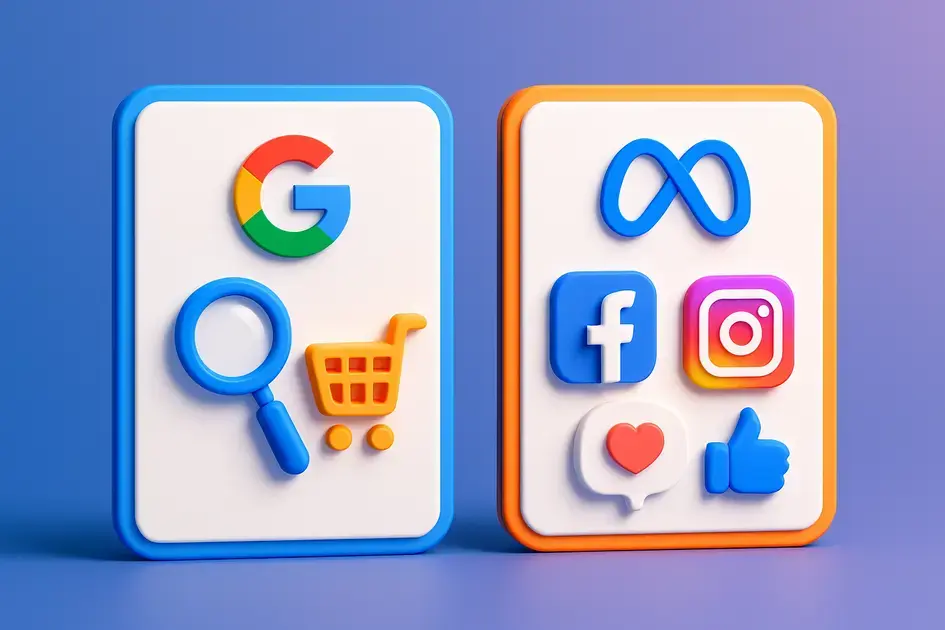 Google Ads ou Meta Ads: quando usar cada plataforma