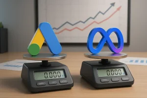 Como distribuir orçamento entre Google Ads e Meta Ads sem errar