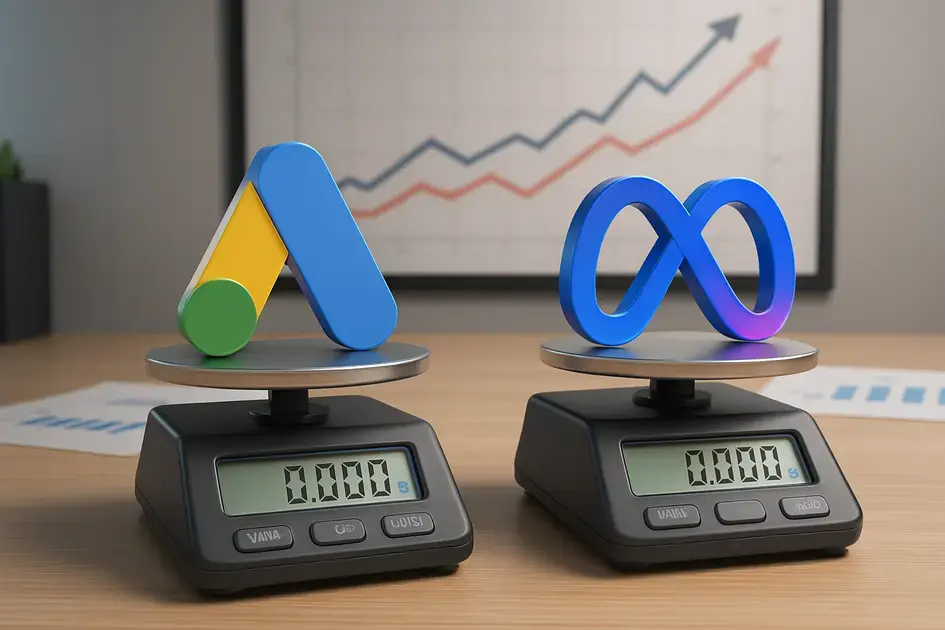Como distribuir orçamento entre Google Ads e Meta Ads sem errar